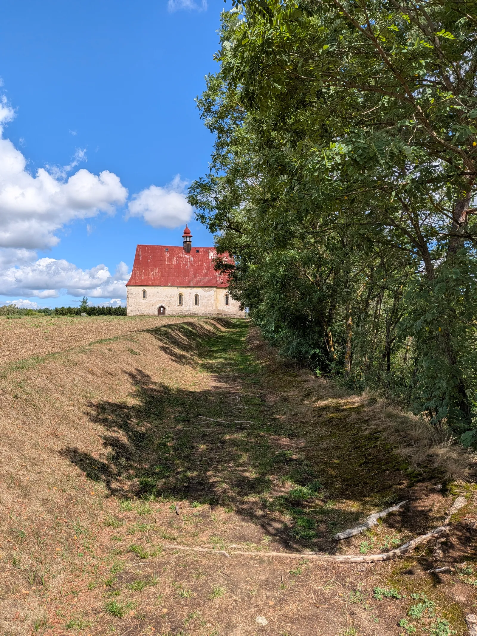 The church of the Assumption above Dobronice