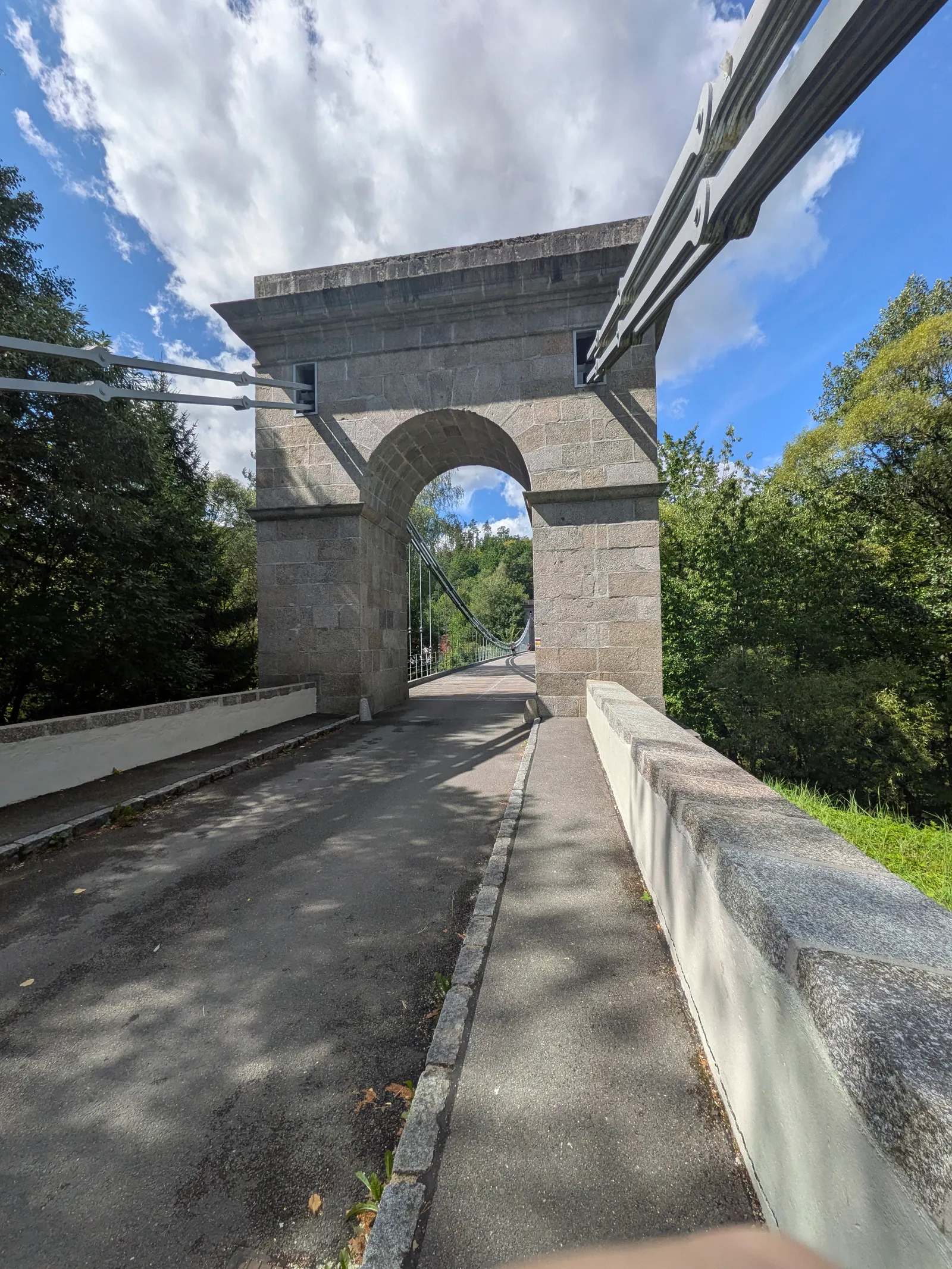 The chain bridge at Stádlec