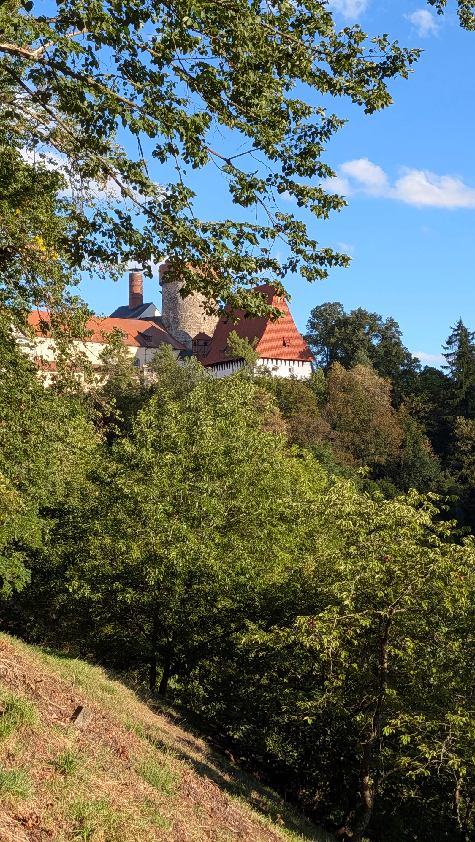 Kotnov tower and the old town of Tábor