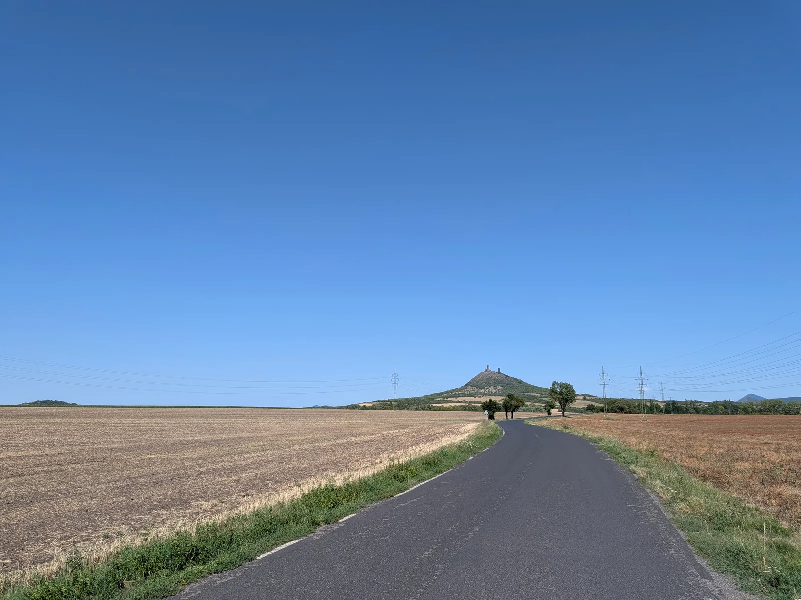 Hazmburk from the road out of Libochovice