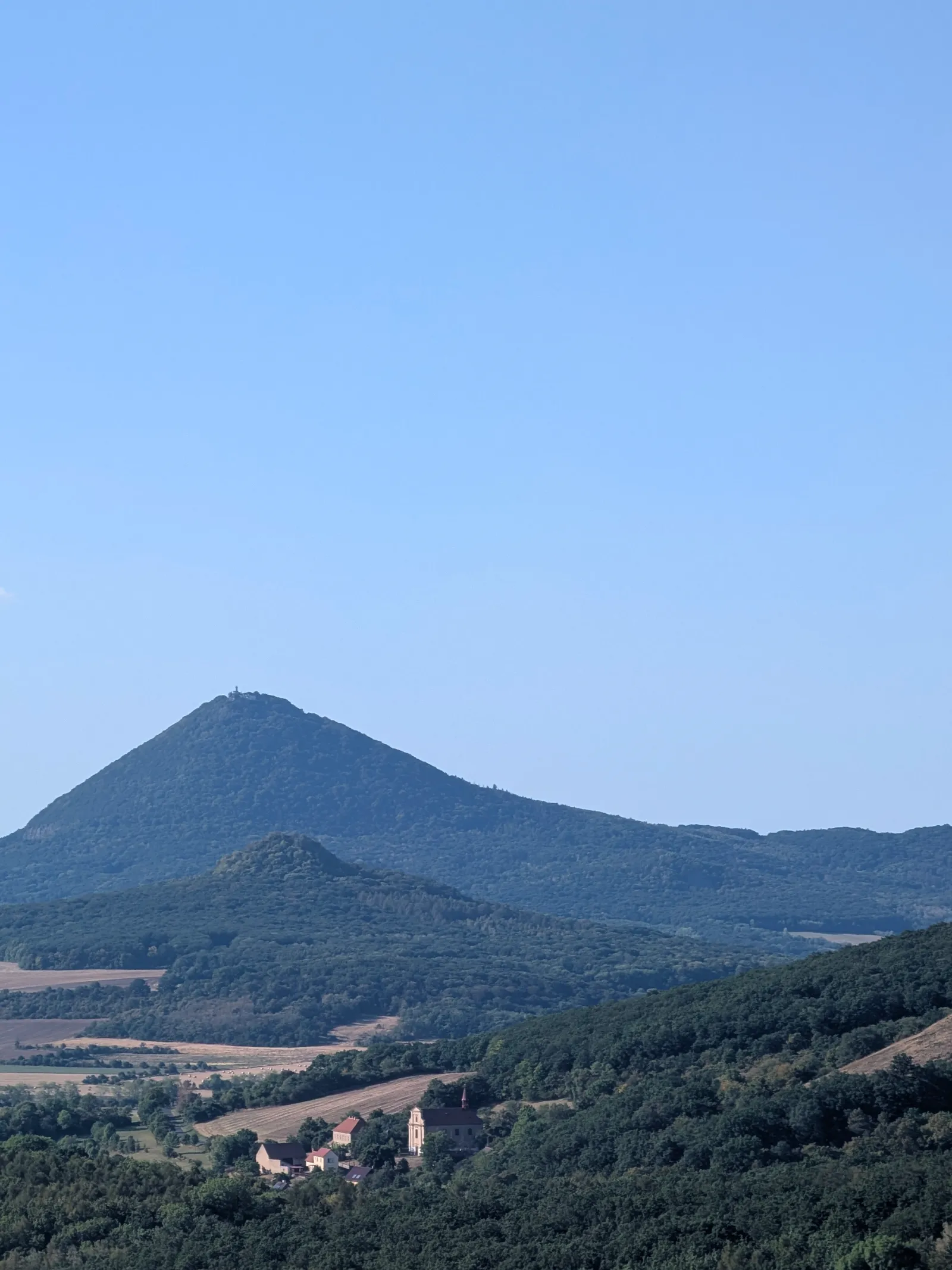 Milešovka from Košťálov