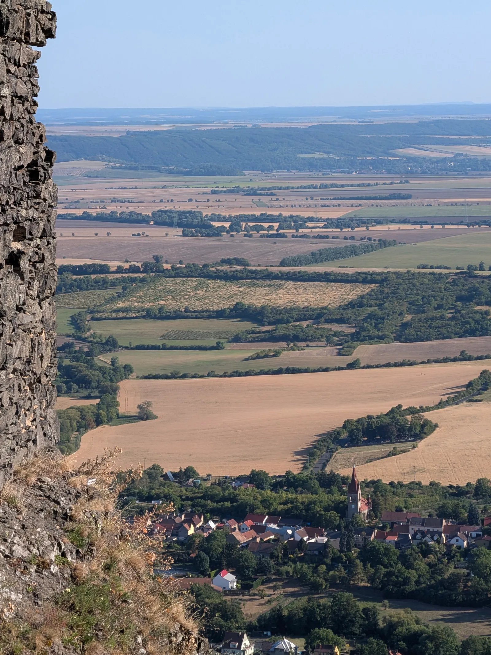 Třebenice below the ruin